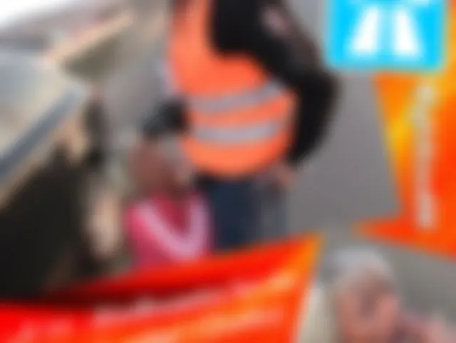 Zivilbeamter an der A14 ohne Papiere überzeugt und abgespritzt