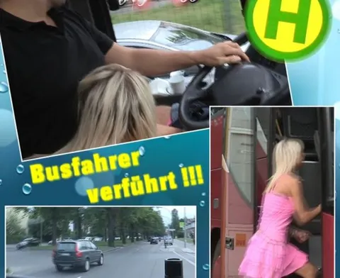 Dreist im öffentlichen Bus, Busfahrer verführt